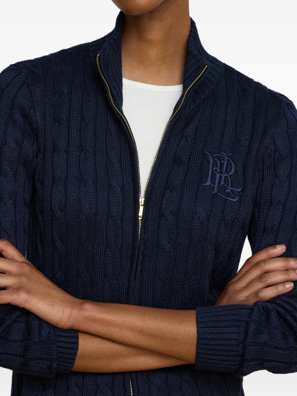 Lauren Ralph Lauren Kabelgebreid vest Blauw