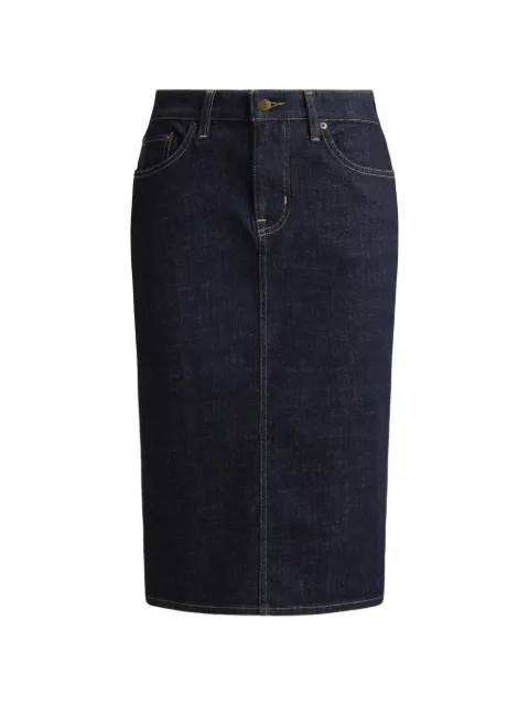 Lauren Ralph Lauren denim pencil midi skirt