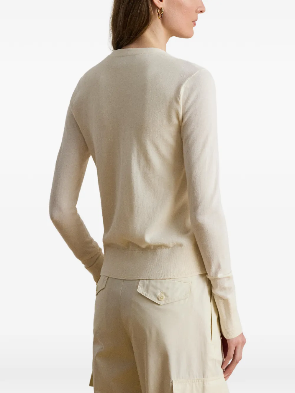 Lauren Ralph Lauren Vest met V-hals Beige