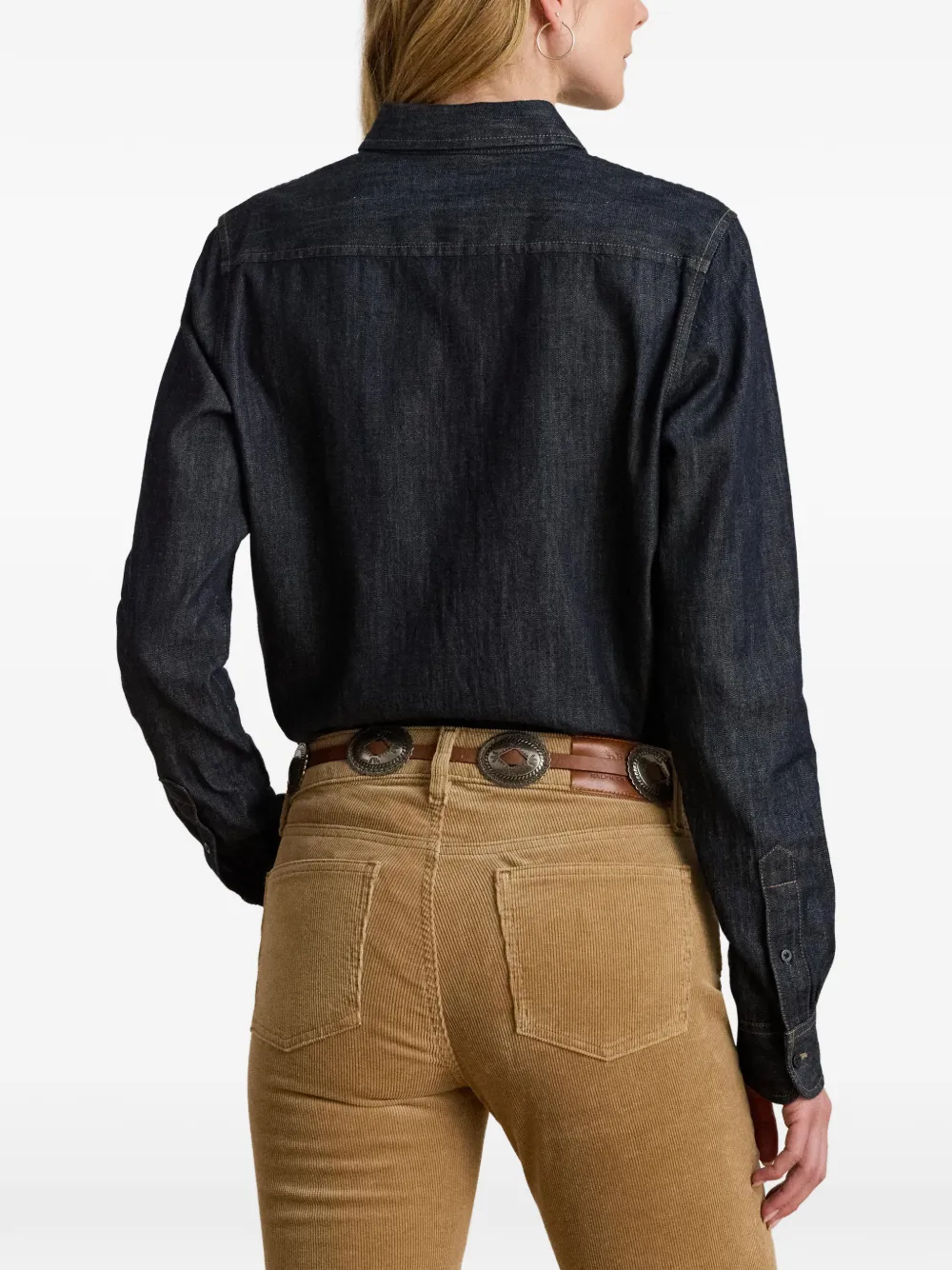 Lauren Ralph Lauren Denim overhemd Blauw