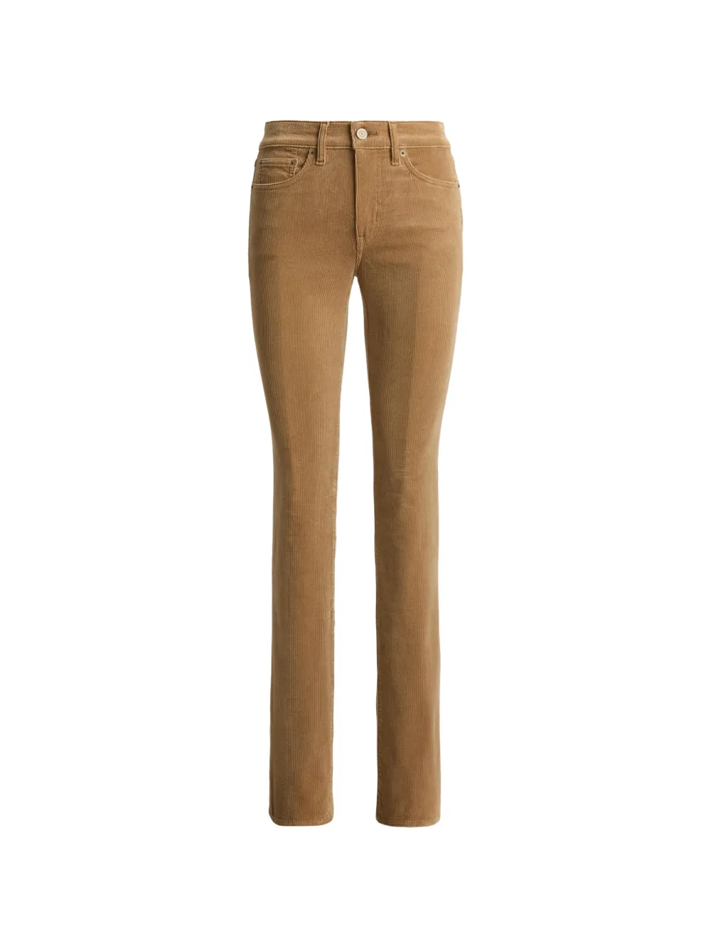 Lauren Ralph Lauren Pantaloni dritti in velluto a coste - Marrone