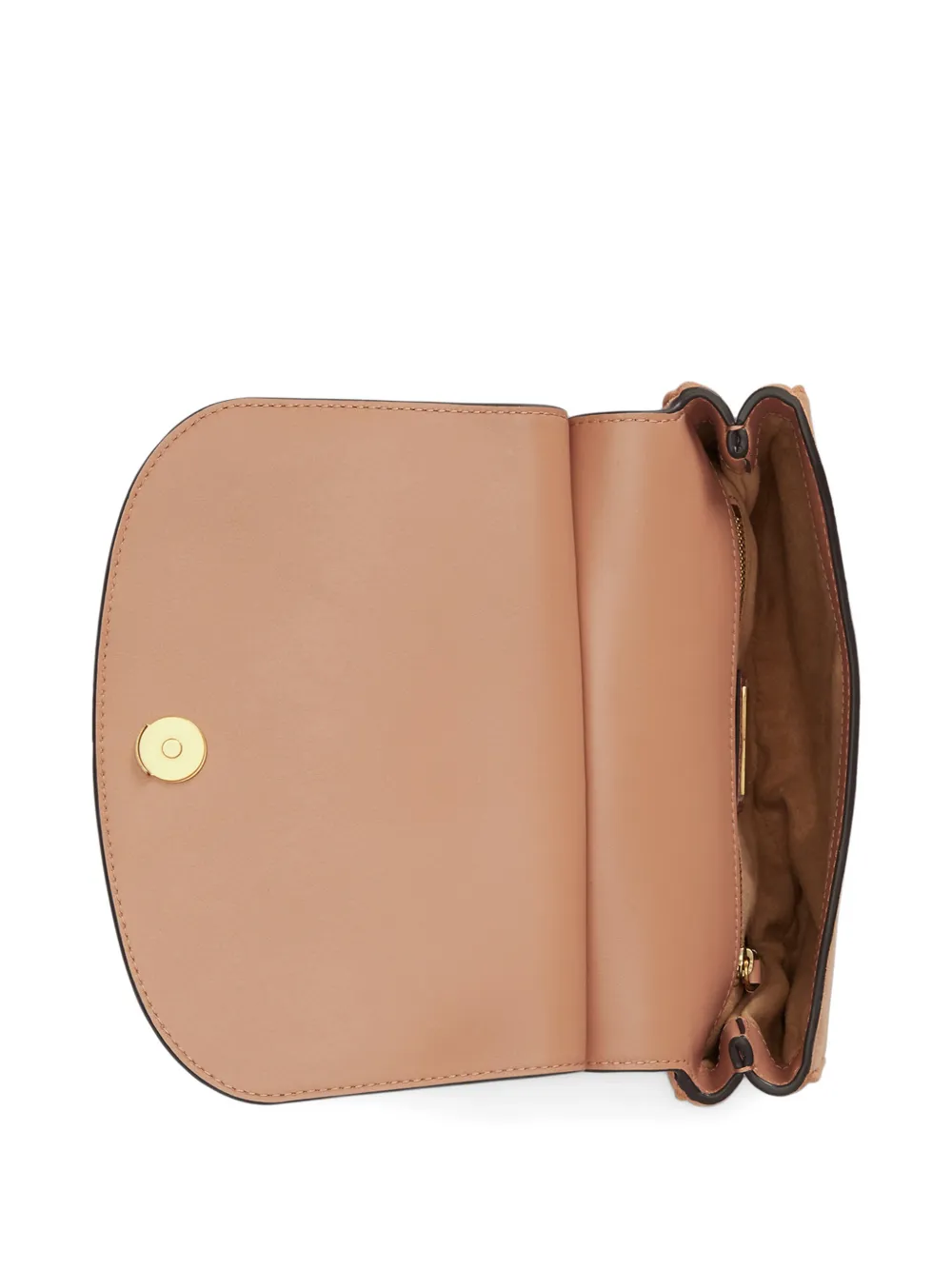 Lauren Ralph Lauren Medium Marcy leren crossbodytas Beige