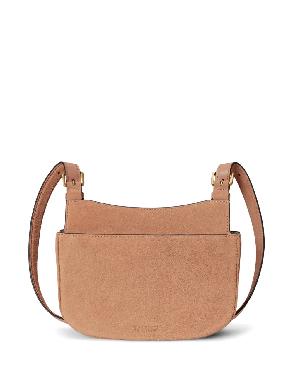 Lauren Ralph Lauren Medium Marcy leren crossbodytas Beige