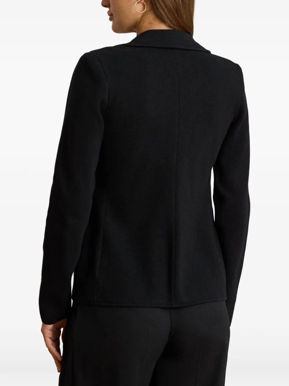 Lauren Ralph Lauren Piqué blazer Zwart