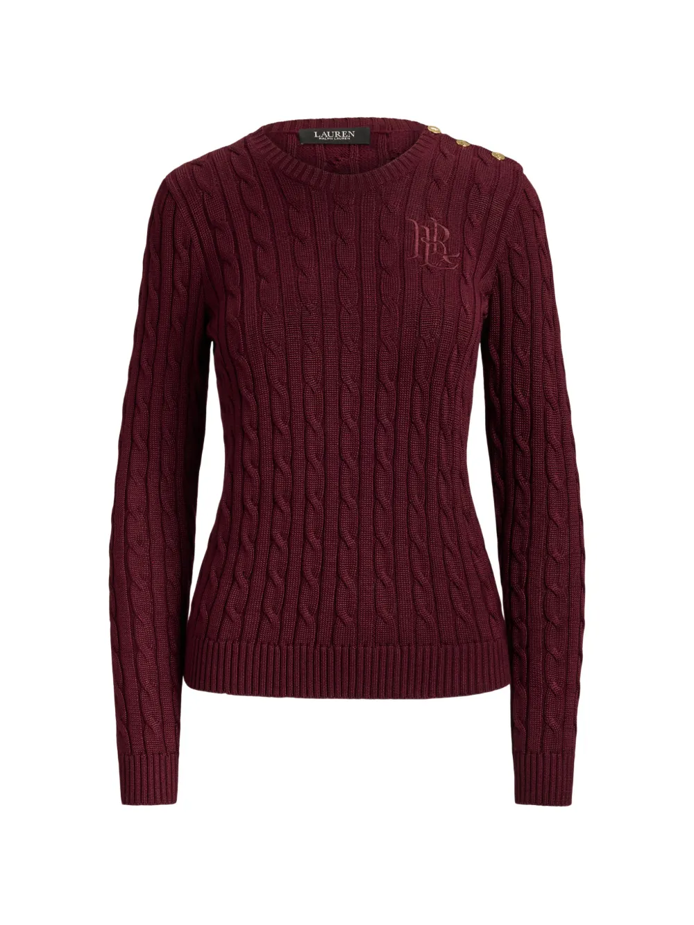 Lauren Ralph Lauren Maglione con bottoni - Rosso