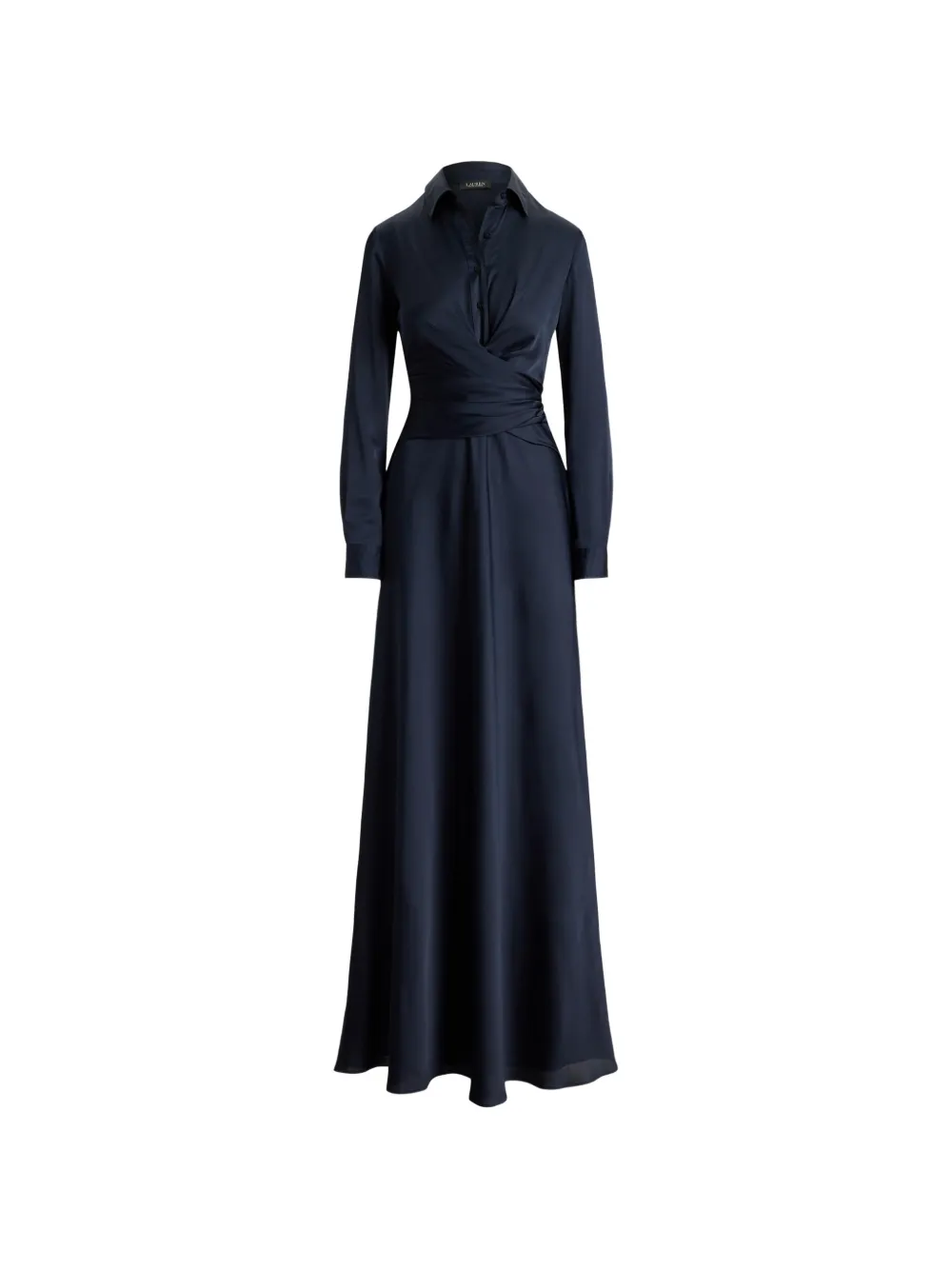 Lauren Ralph Lauren Aniyah Abendkleid mit Falten - Blau