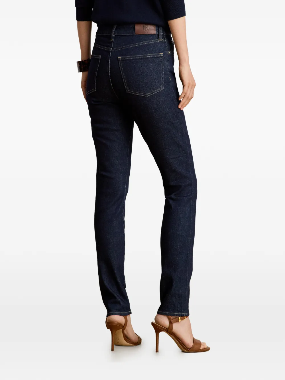 Lauren Ralph Lauren High waist skinny jeans Blauw