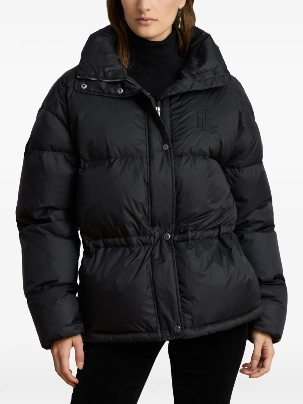 Lauren Ralph Lauren Donsjack met trechterhals Zwart