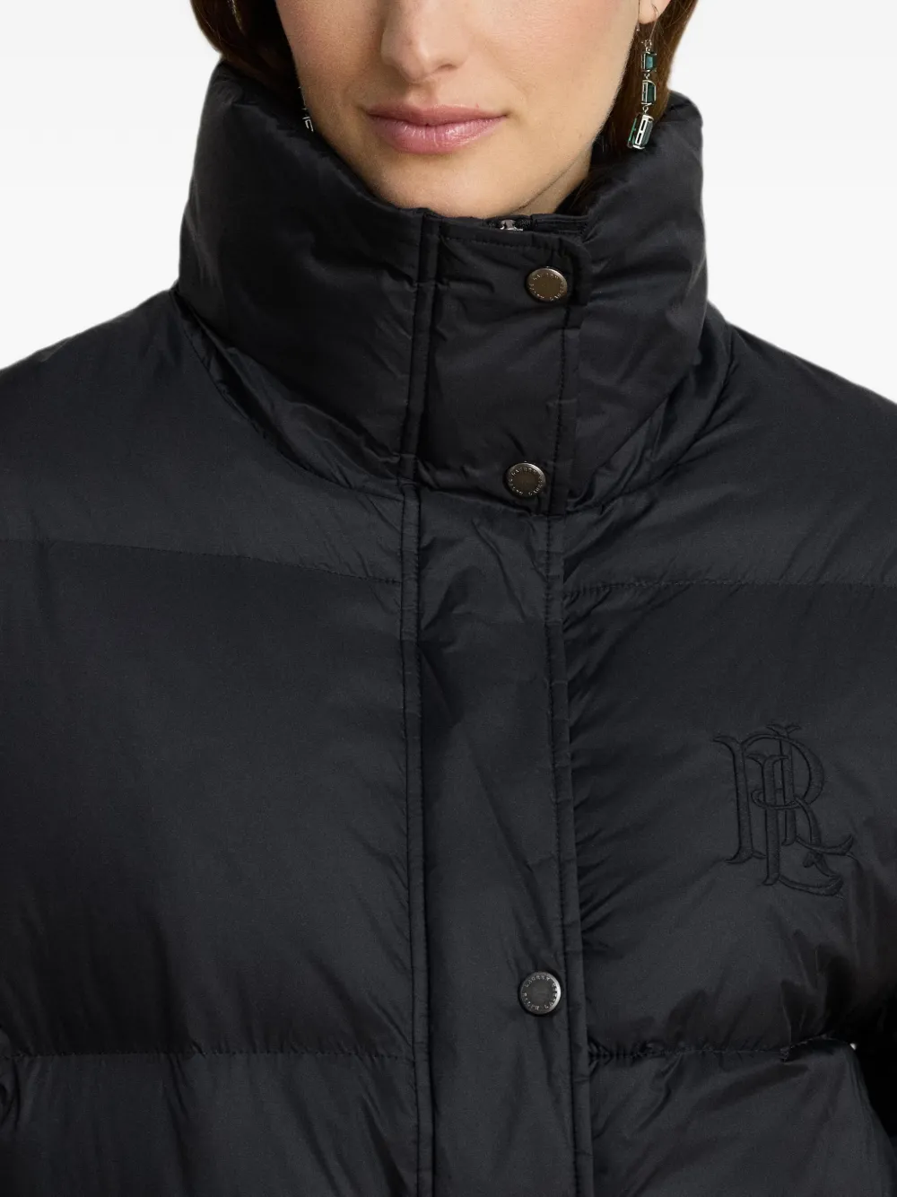Lauren Ralph Lauren Donsjack met trechterhals Zwart
