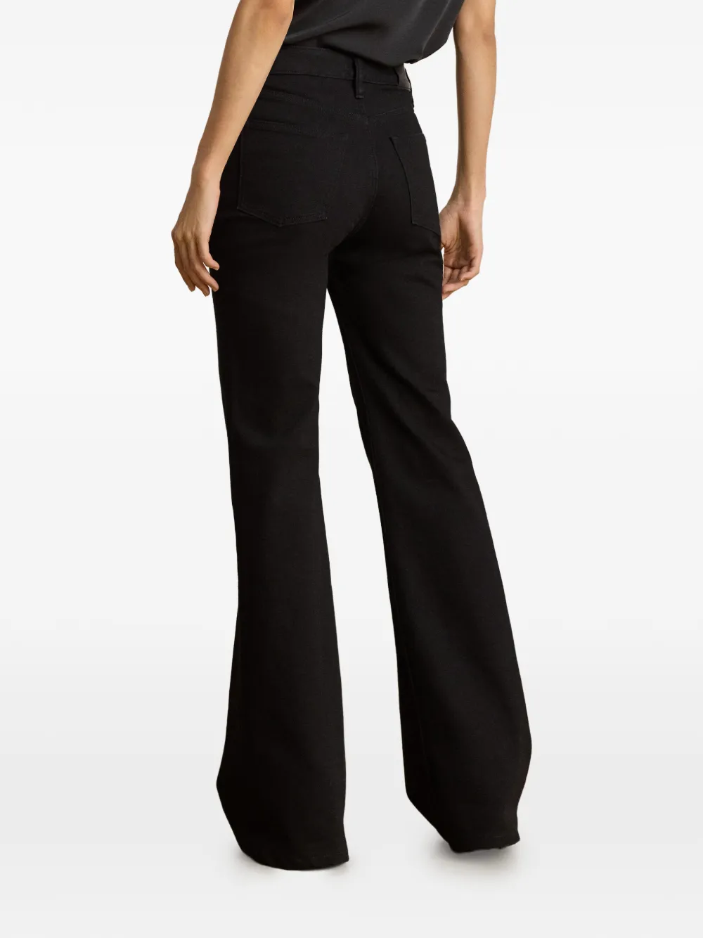 Lauren Ralph Lauren Flared jeans met veters Zwart