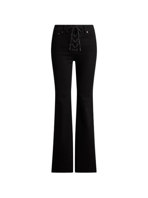 Lauren Ralph Lauren lace-up flared jeans