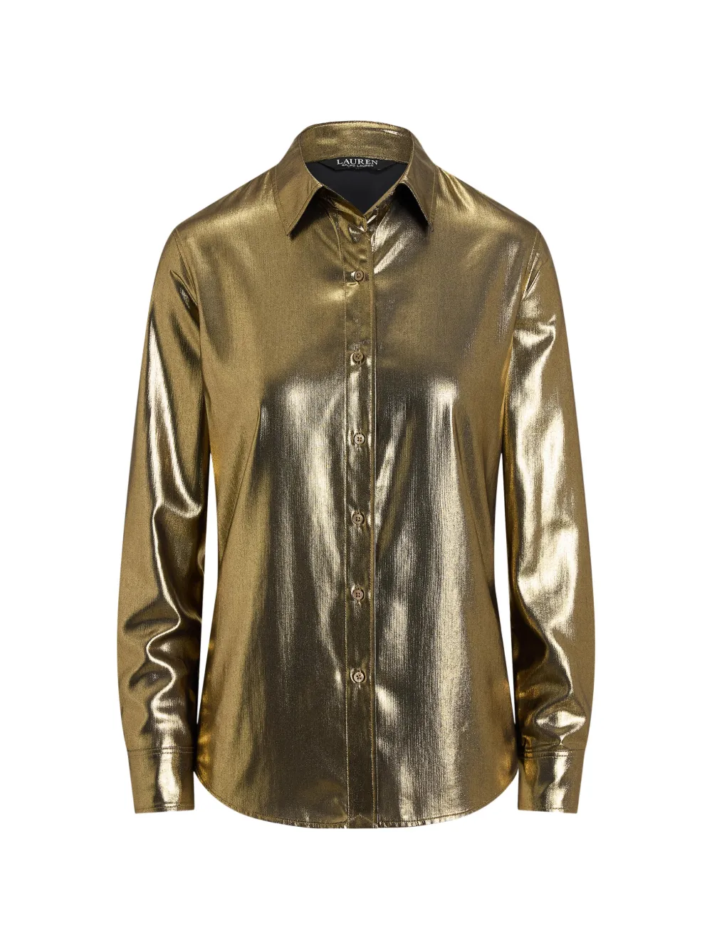 Lauren Ralph Lauren Classic Fit metallic shirt - Oro