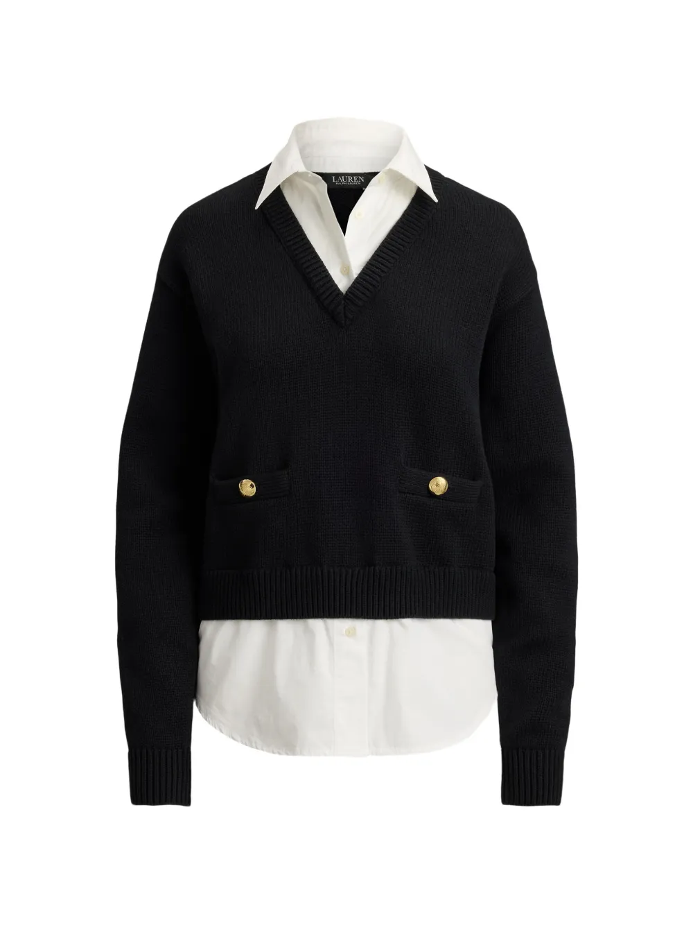 Lauren Ralph Lauren Maglione a strati - Nero