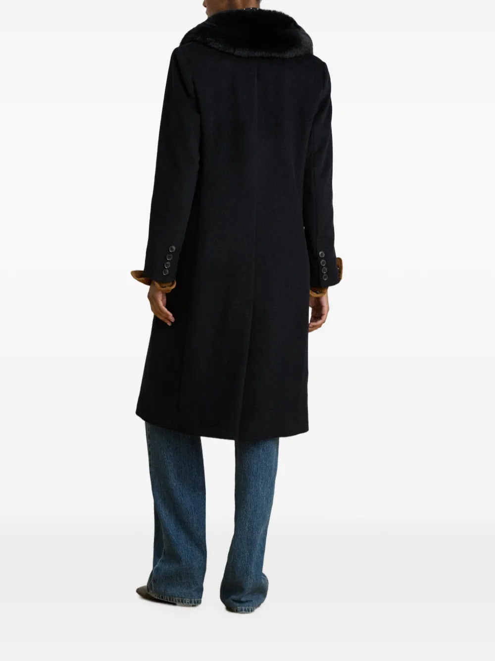 Lauren Ralph Lauren Jas met dubbele rij knopen Zwart