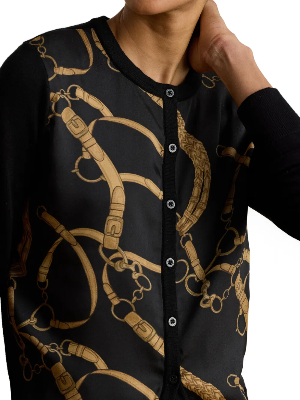 Lauren Ralph Lauren Vest van katoenmix met print Zwart