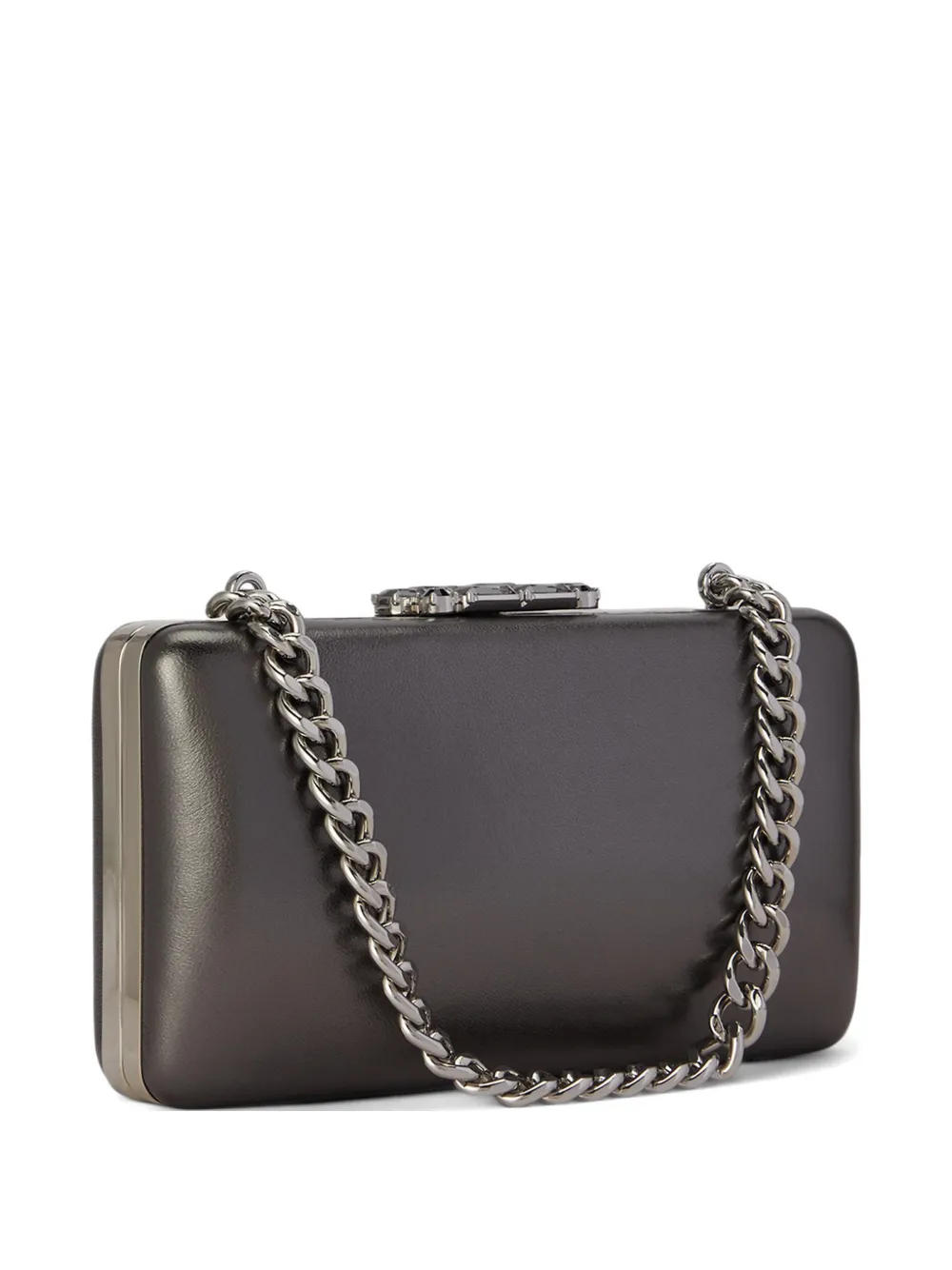Lauren Ralph Lauren Clutch Franki metallizzata - Grigio