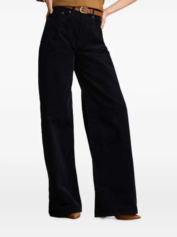 Lauren Ralph Lauren コーデュロイ ワイドパンツ | ブルー | FARFETCH JP
