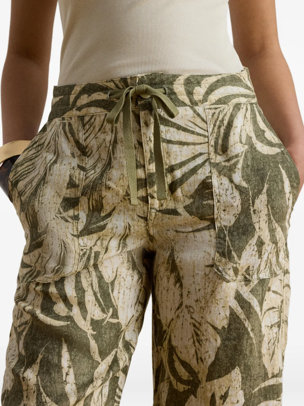 Lauren Ralph Lauren Broek met trekkoord Beige