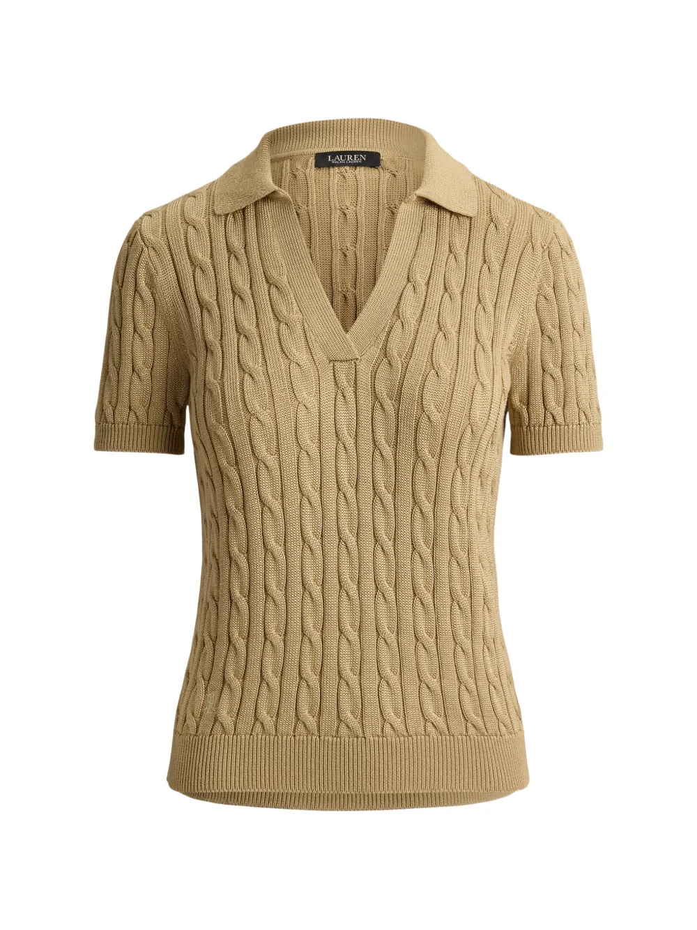 Lauren Ralph Lauren T-shirt in maglia - Toni neutri