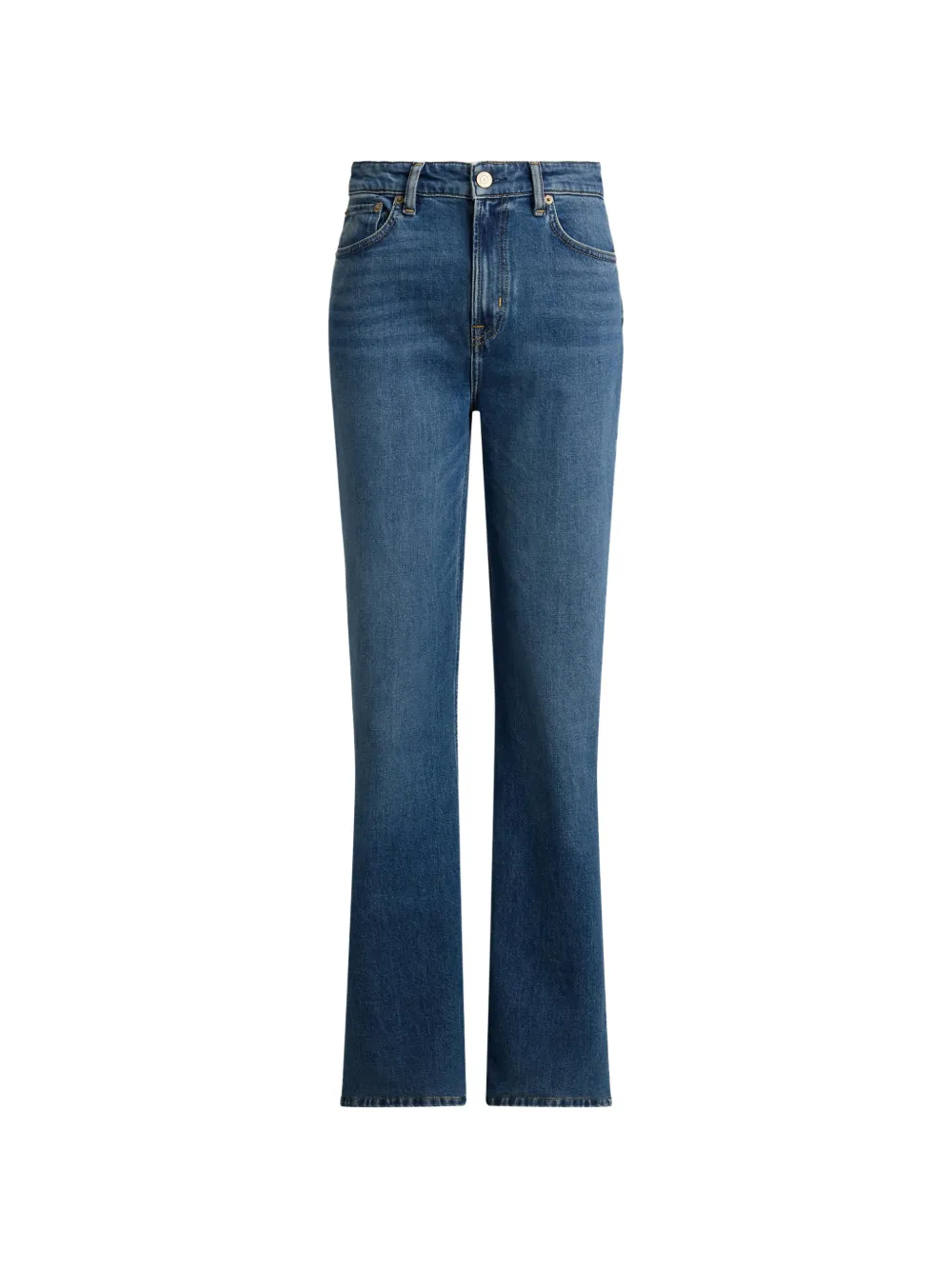 Lauren Ralph Lauren Jeans dritti a vita alta - Blu