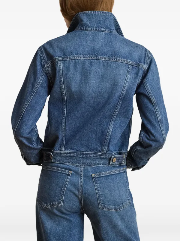 Lauren Ralph Lauren cotton-denim Trucker Jacket | Blue | FARFETCH