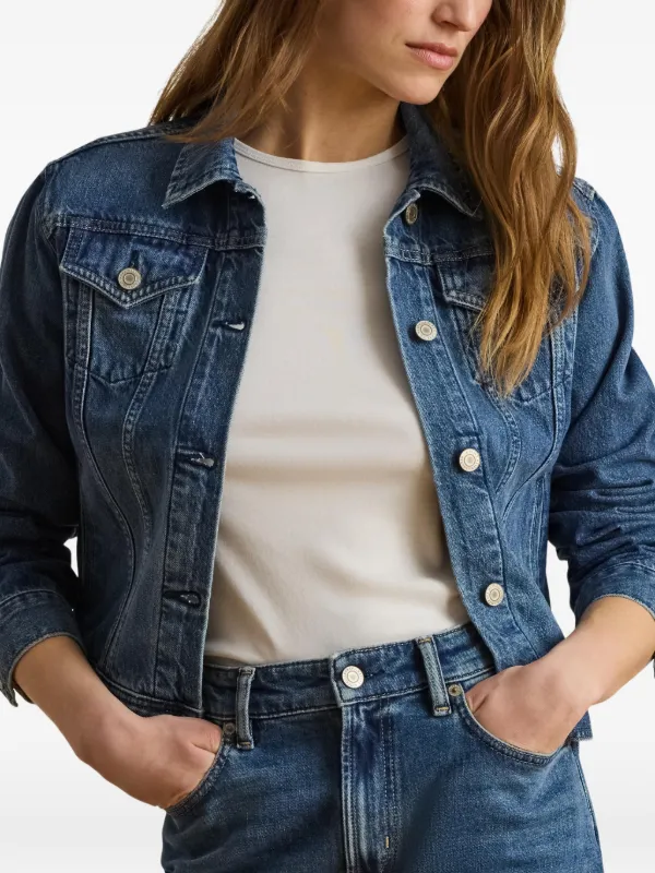 Lauren Ralph Lauren cotton-denim Trucker Jacket | Blue | FARFETCH