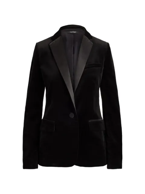 Lauren Ralph Lauren blazer de terciopelo con botones