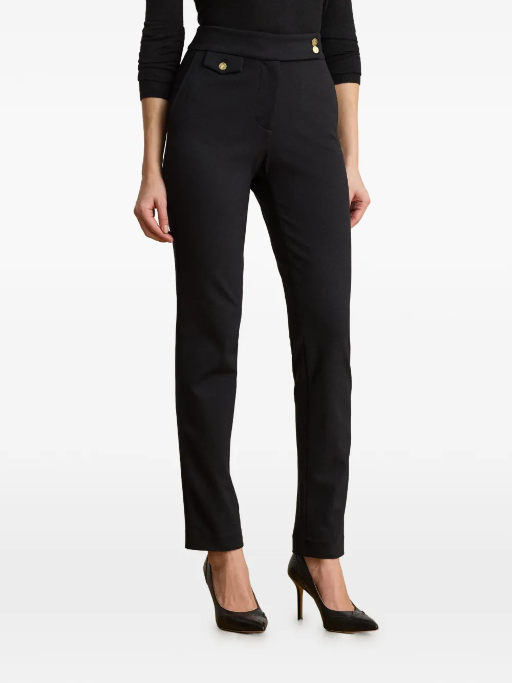 Lauren Ralph Lauren Broek met knoop-detail Zwart