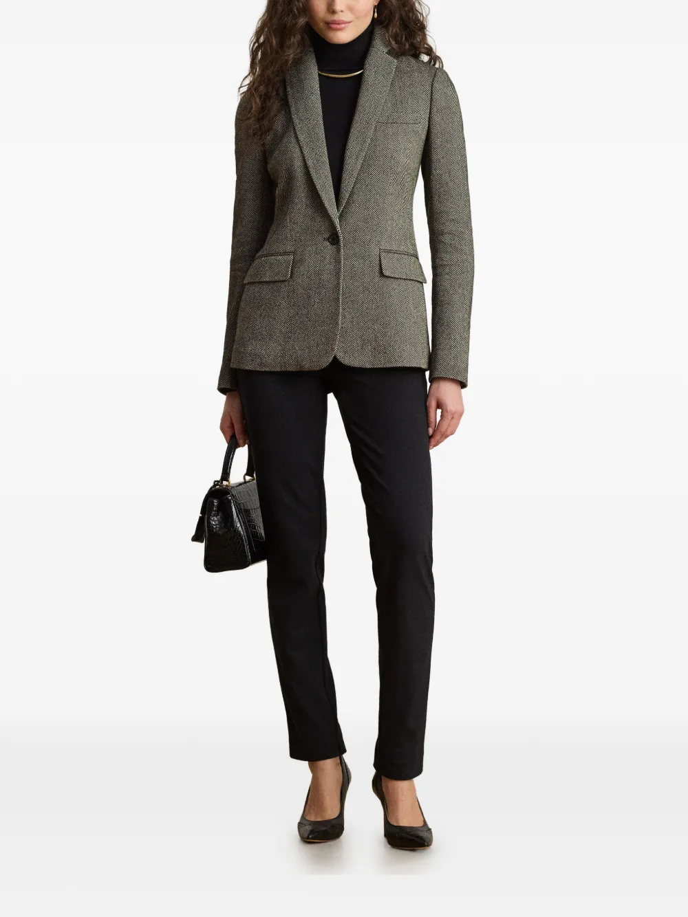 Lauren Ralph Lauren Broek met knoop-detail Zwart