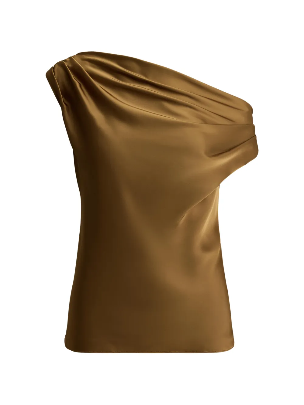 Lauren Ralph Lauren asymmetrical pleated blouse - Oro