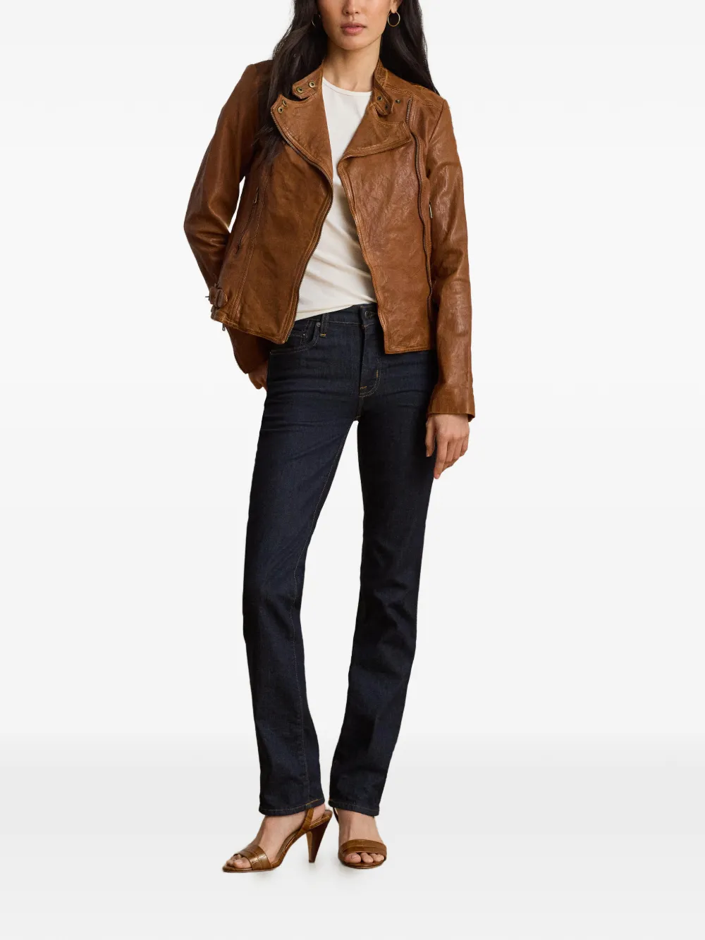 Lauren Ralph Lauren High-waist straight jeans Blauw