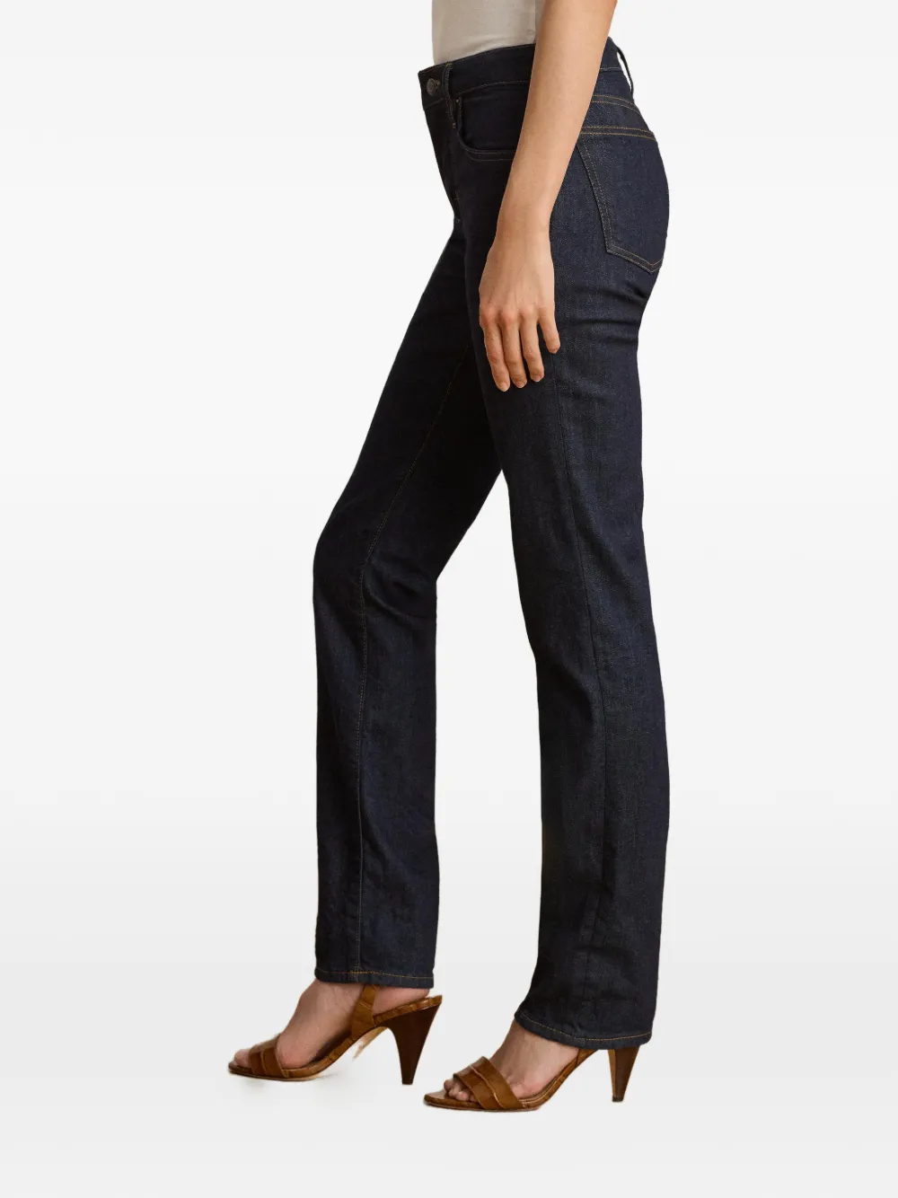 Lauren Ralph Lauren High-waist straight jeans Blauw