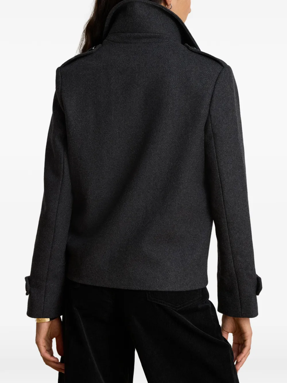 Lauren Ralph Lauren Korte jas met dubbele knopenrij Grijs