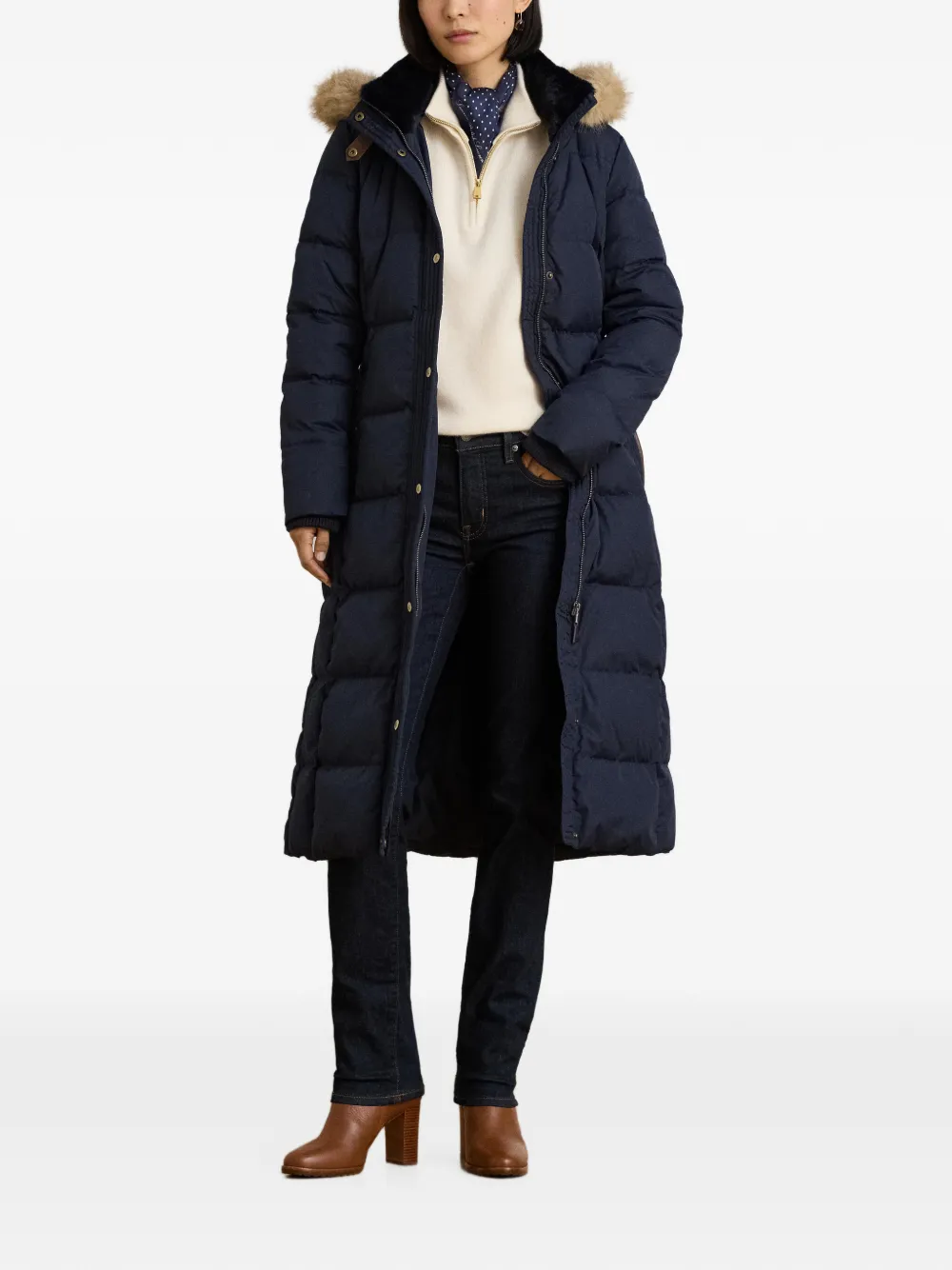 Lauren Ralph Lauren Donsjas met capuchon Blauw