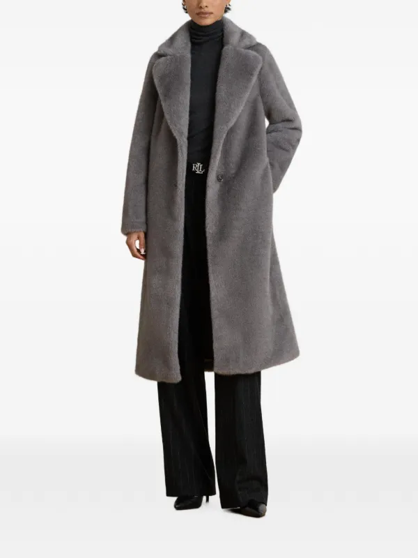 Lauren Ralph Lauren notched-lapels Coat | Grey | FARFETCH