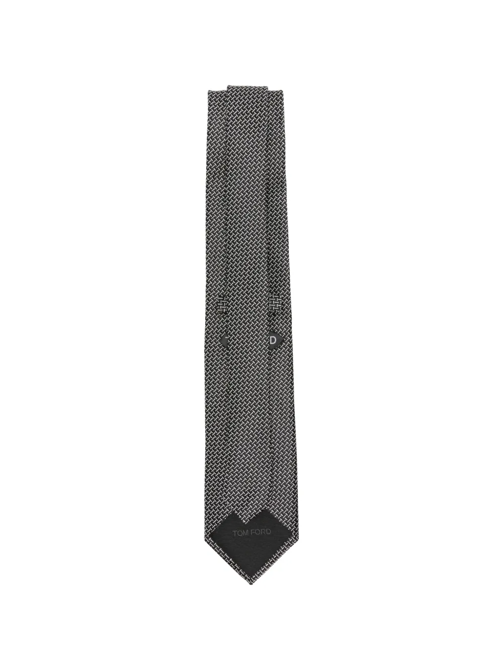 TOM FORD Stropdas met patroon Zwart