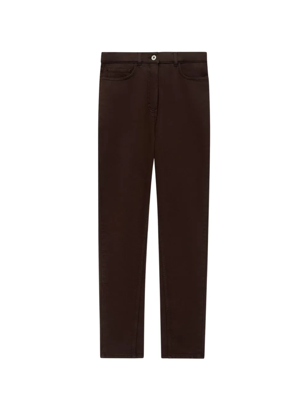 Another Tomorrow slim-fit jeans - Braun