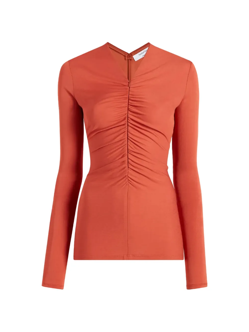 Another Tomorrow Long-sleeve T-shirt In Orange