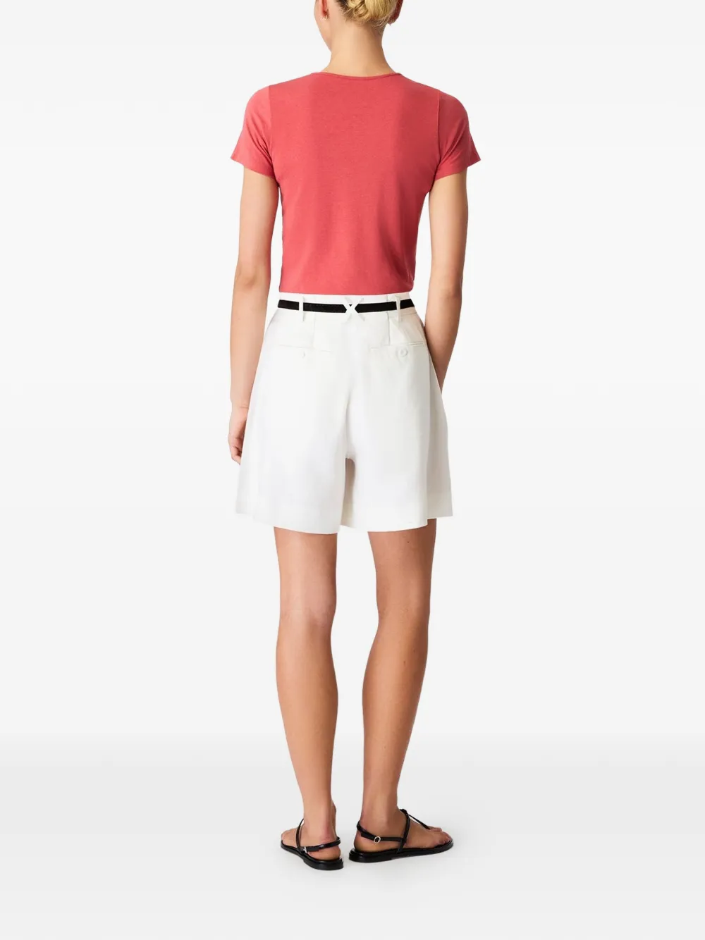 Another Tomorrow Getailleerd T-shirt Rood