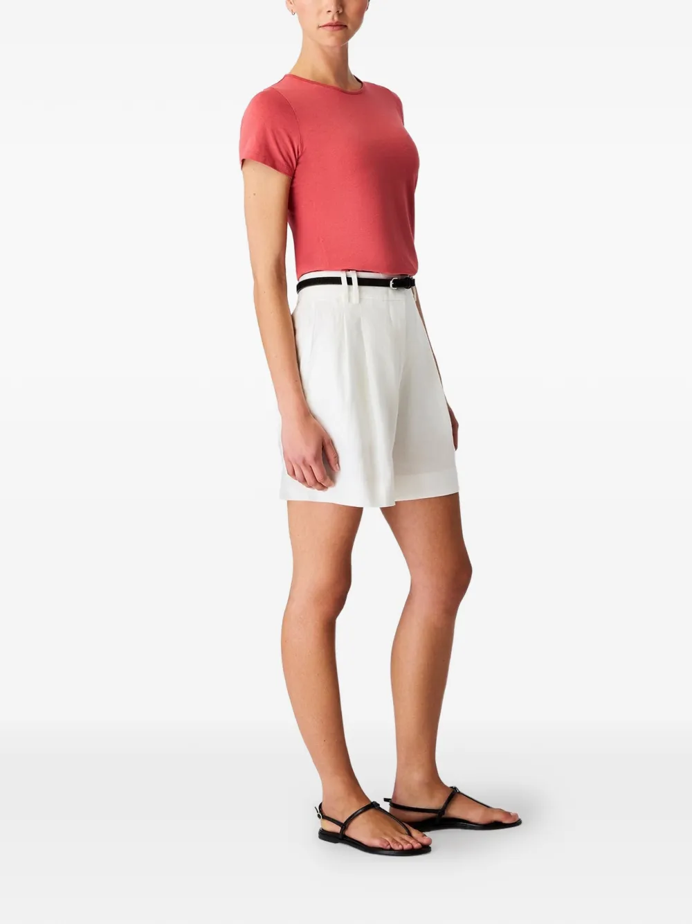 Another Tomorrow Getailleerd T-shirt Rood