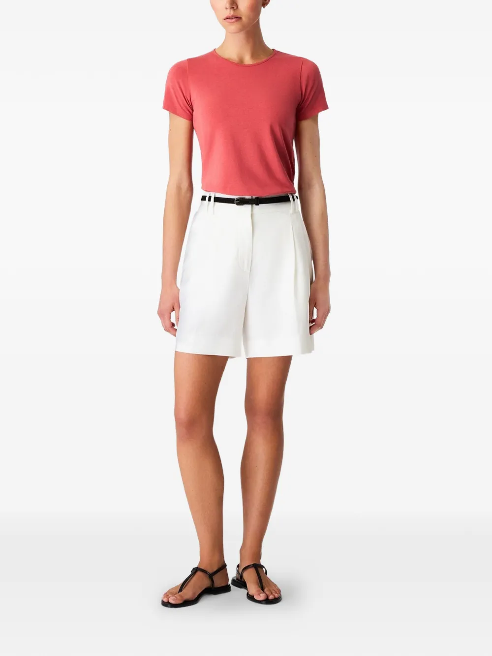 Another Tomorrow Getailleerd T-shirt Rood