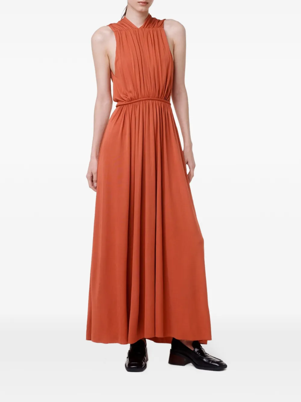 Another Tomorrow Jurk met uitgesneden details Oranje