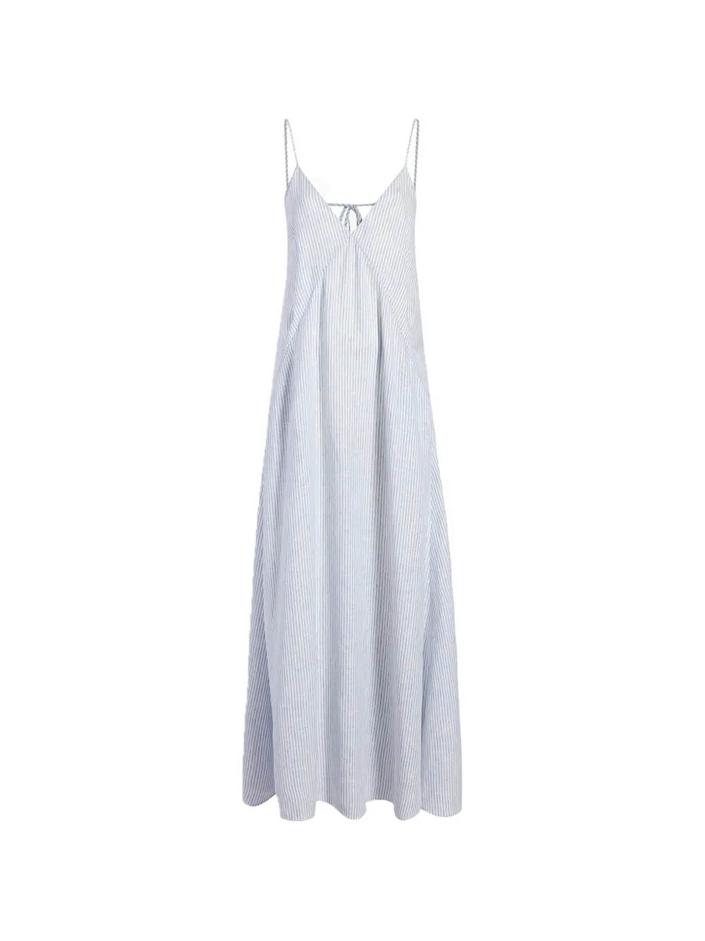 Another Tomorrow striped seamed slip dress - Blu