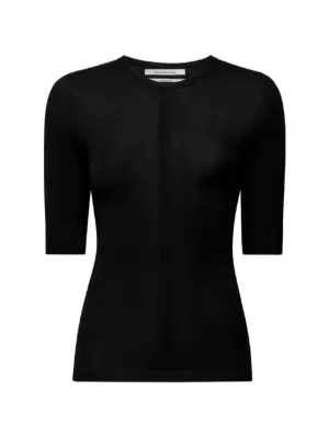 Amomento Knotted Collar Top | Black | FARFETCH