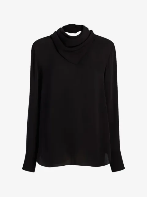 Another Tomorrow blusa con bandana removible