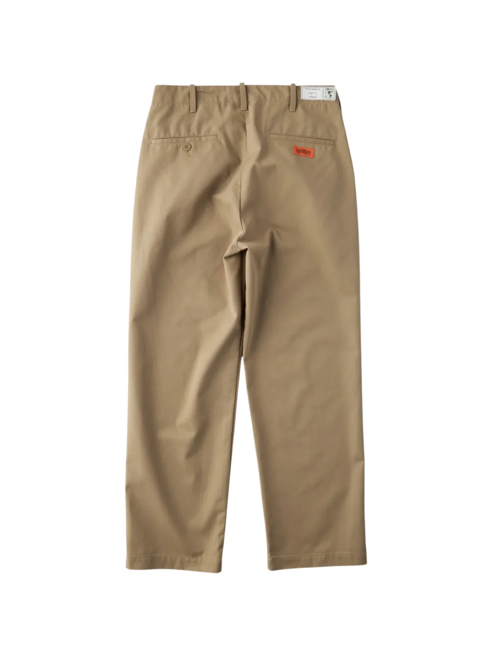 UNIVERSAL OVERALL Broek met wijde pijpen en biowassing Beige