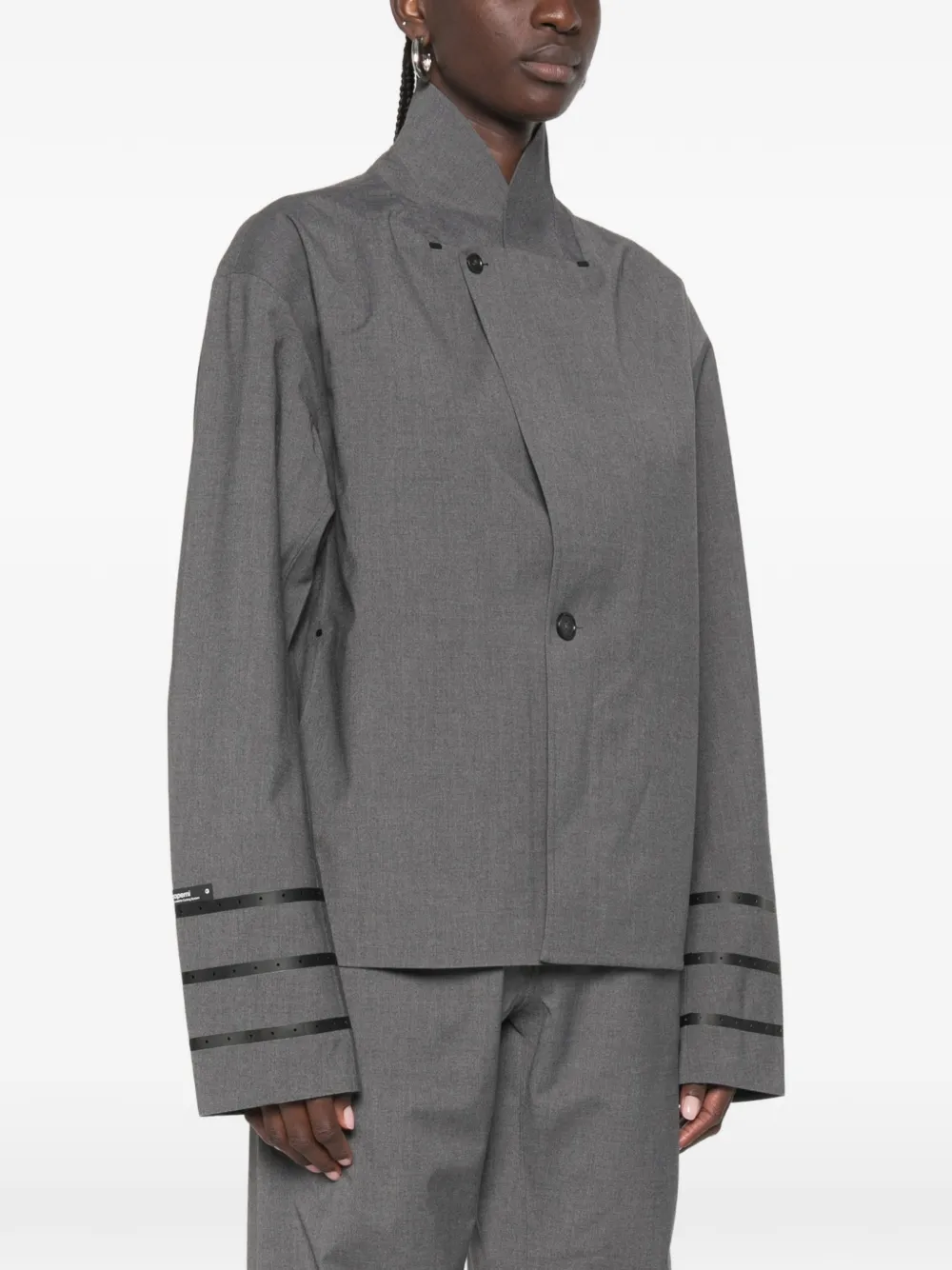 Coperni Mouwloze blazer met knopen Grijs