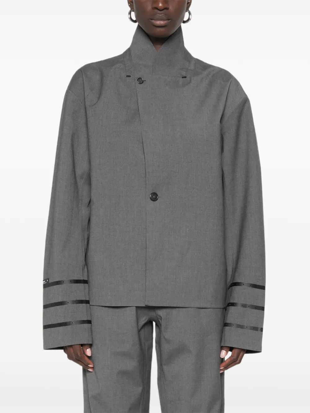 Coperni Mouwloze blazer met knopen Grijs