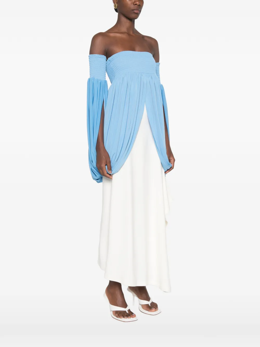 Coperni Off-shoulder top Blauw