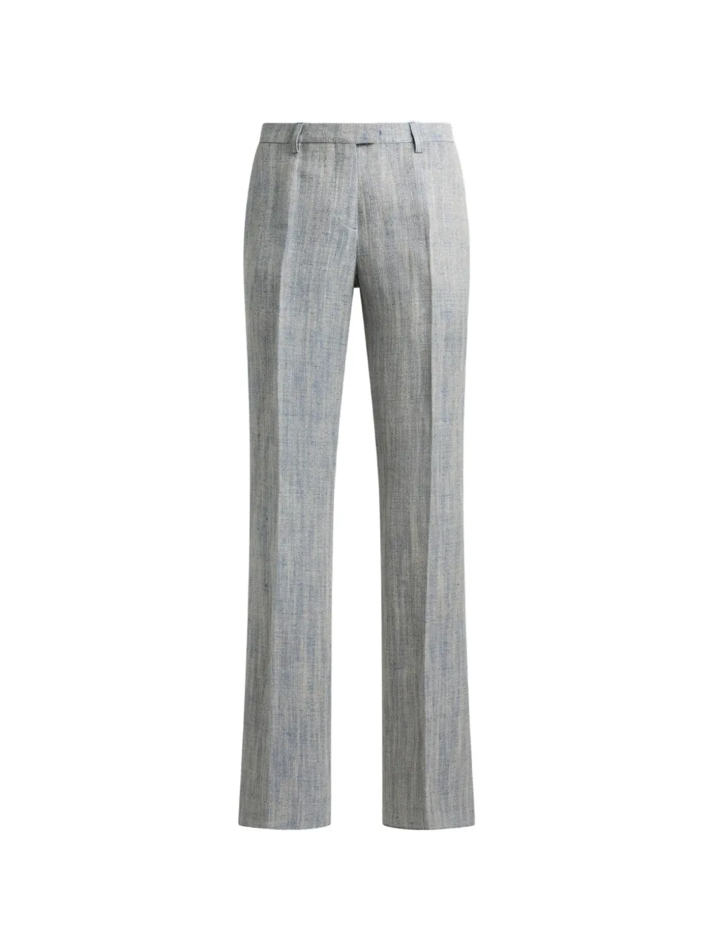 ETRO linen-blend trousers - Grey